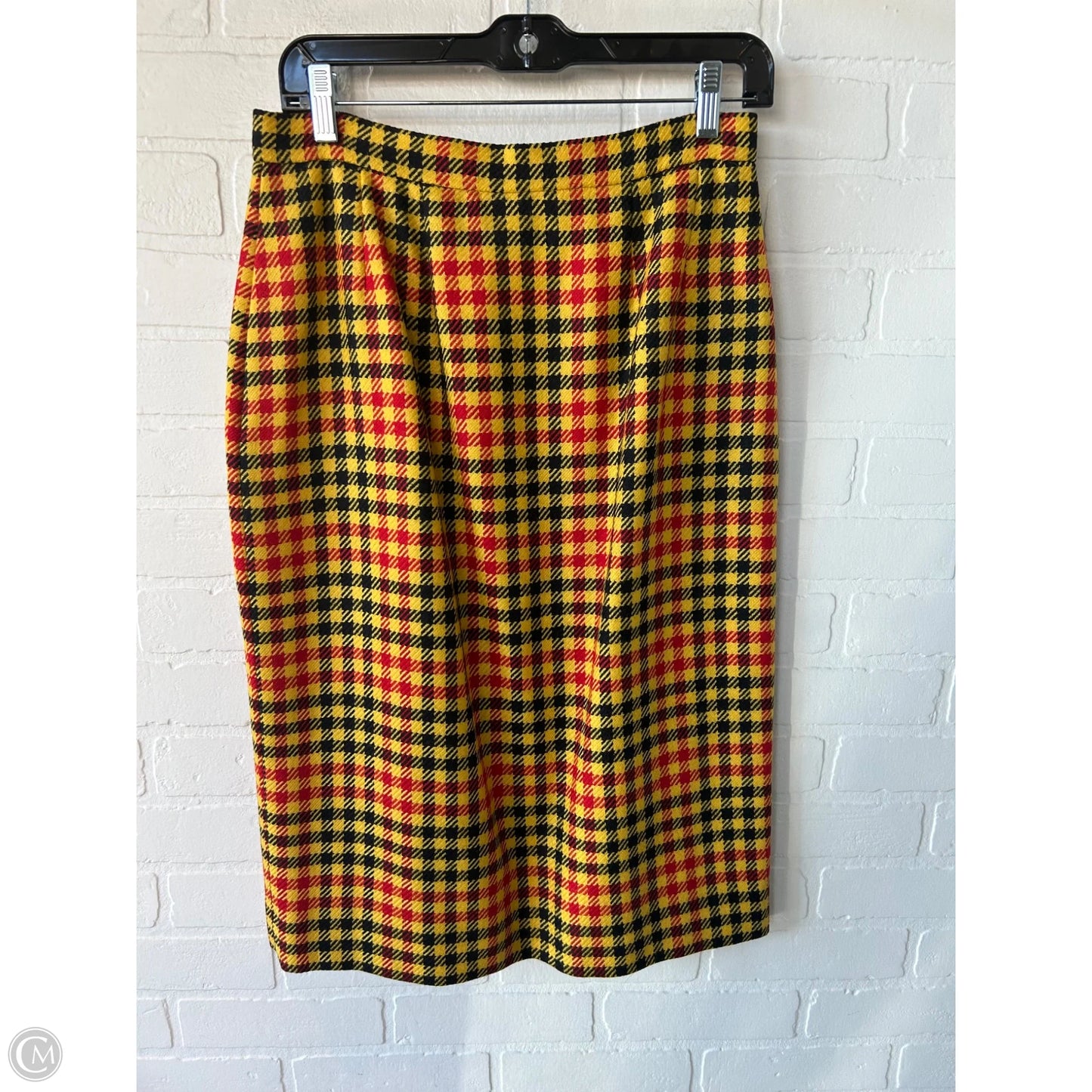 Skirt Midi By ST. A In Black & Yellow, Size: 10