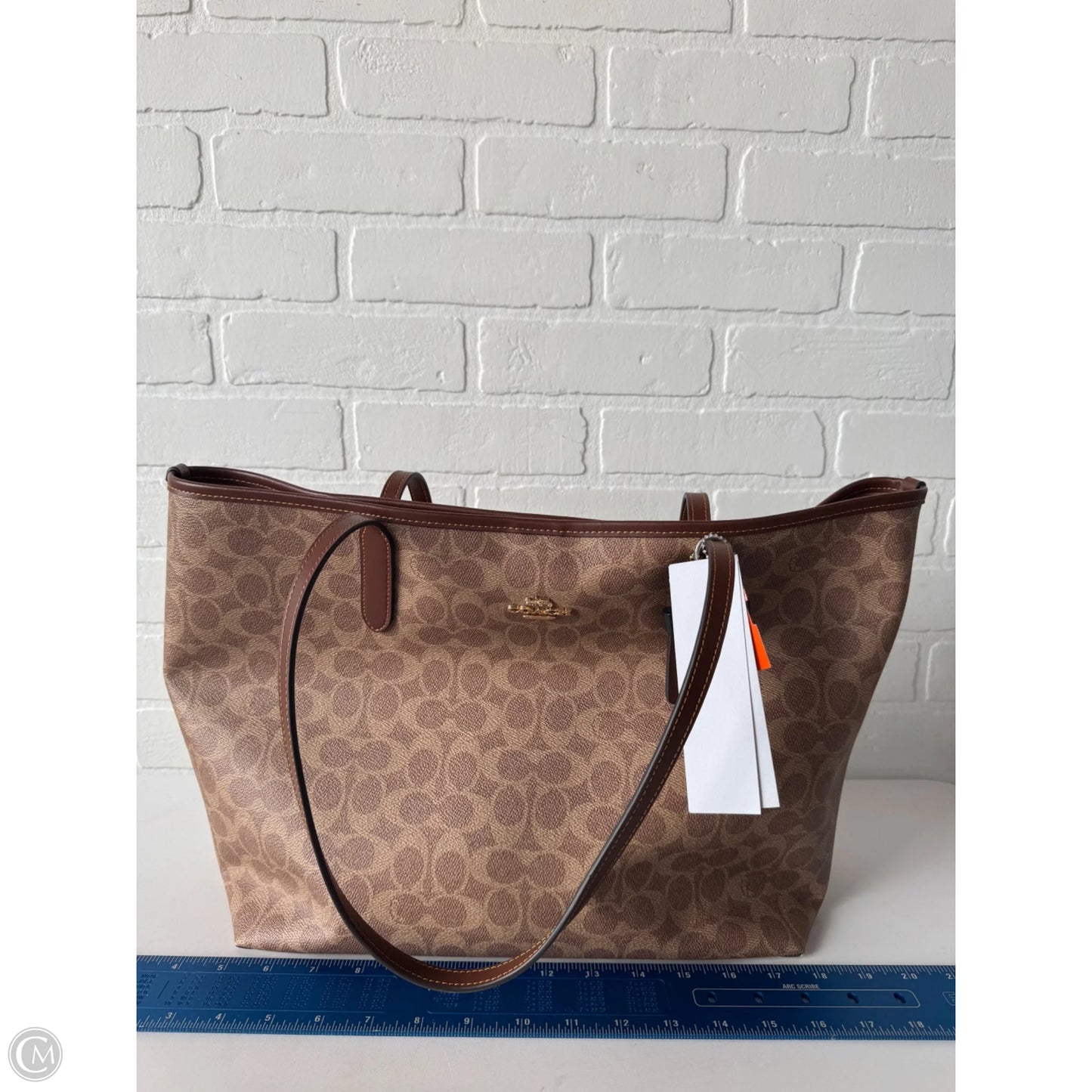 Tote Designer By Coach, Size: Large