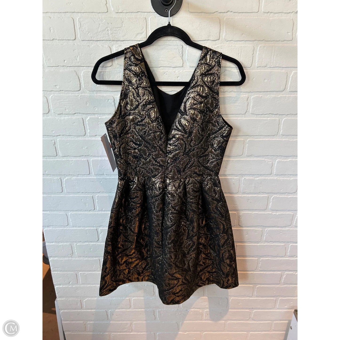 Dress Party Short By Jack In Black & Gold, Size: S