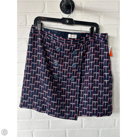 Skirt Mini & Short By Loft In Blue & Red & White, Size: 12p