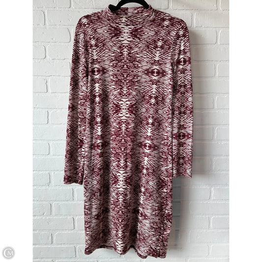 Dress Casual Midi By One Clothing In Red & White, Size: M