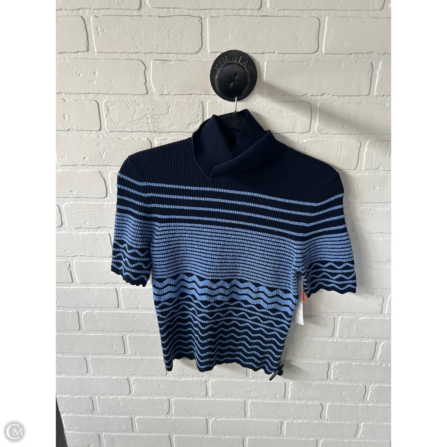 Sweater Short Sleeve By Cma In Blue, Size: S