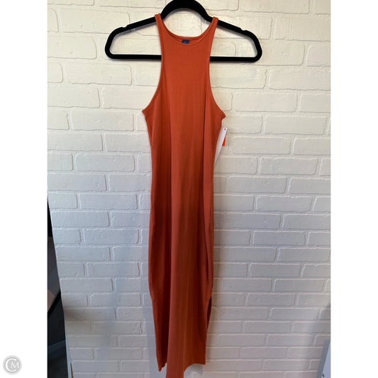 Dress Casual Midi By Old Navy In Orange, Size: S