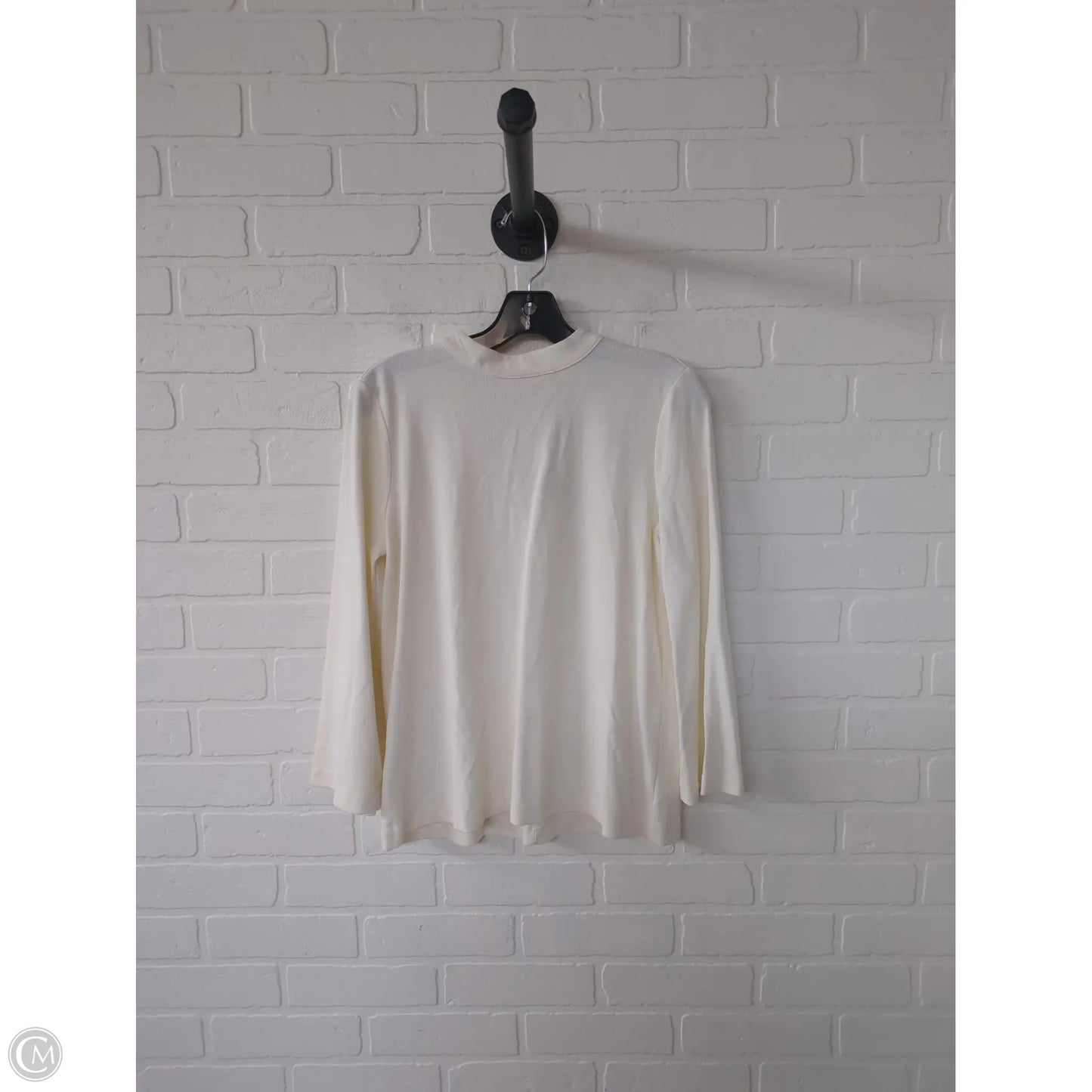Top Long Sleeve By Ann Taylor In Cream, Size: Mp
