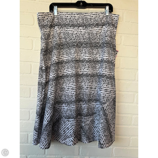Skirt Midi By Exofficio In Black & White, Size: 16