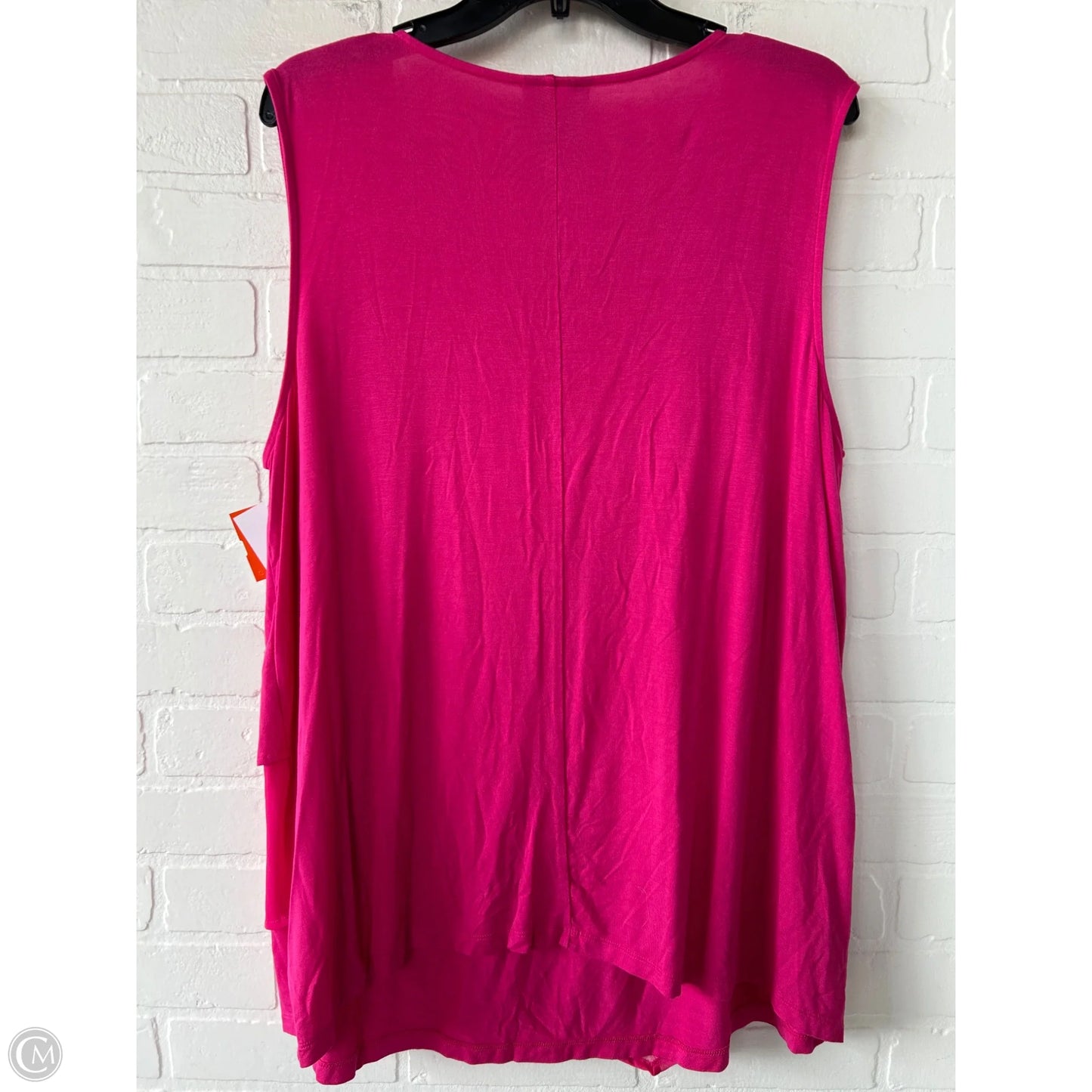 Top Sleeveless By Catherines In Pink, Size: 1x