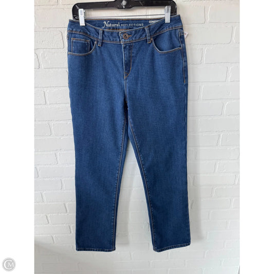 Jeans Straight By Natural Reflections In Blue Denim, Size: 8