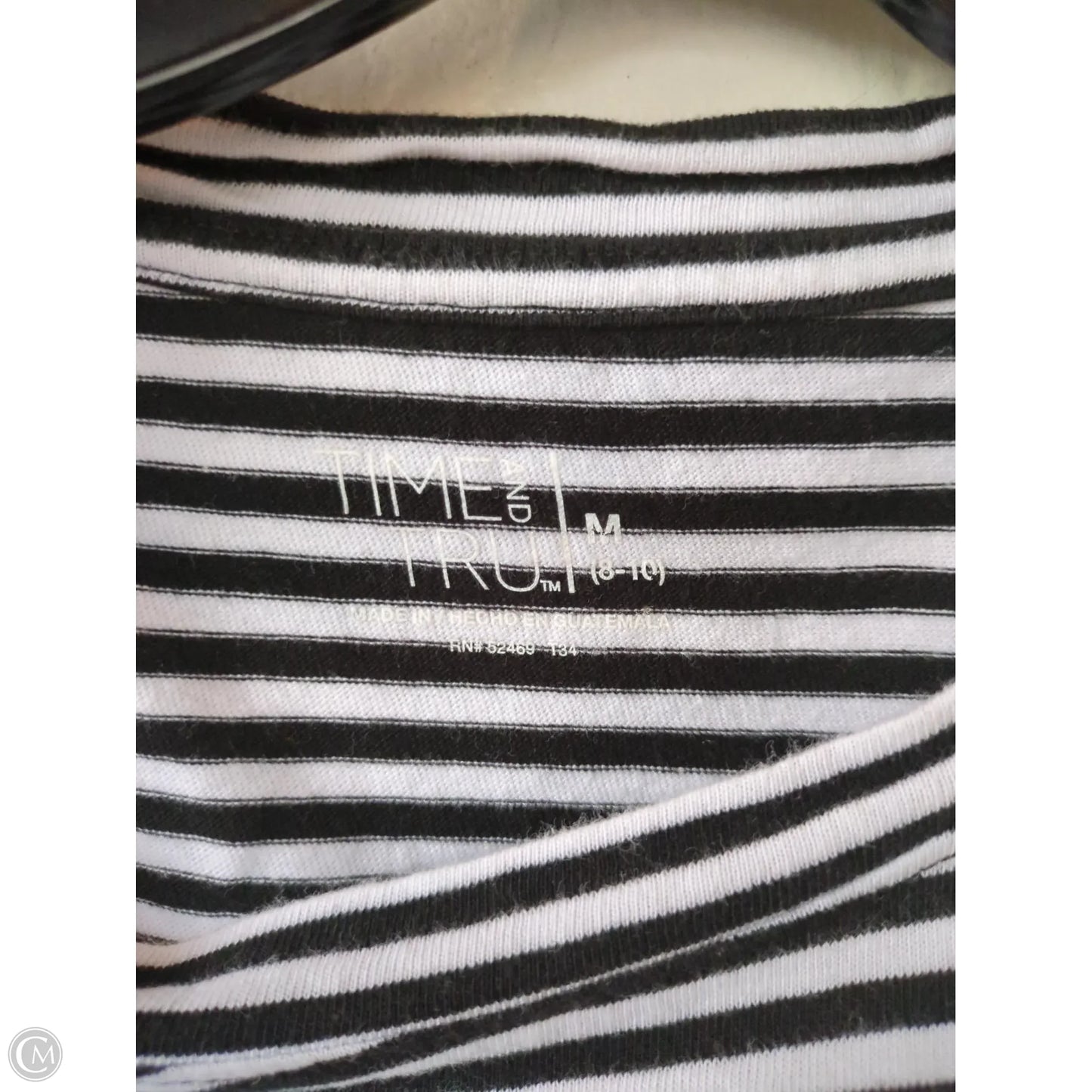Dress Casual Short By Time And Tru In Black & White, Size: M