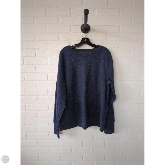 Athletic Sweatshirt Crewneck By Tek Gear In Blue, Size: Xxl