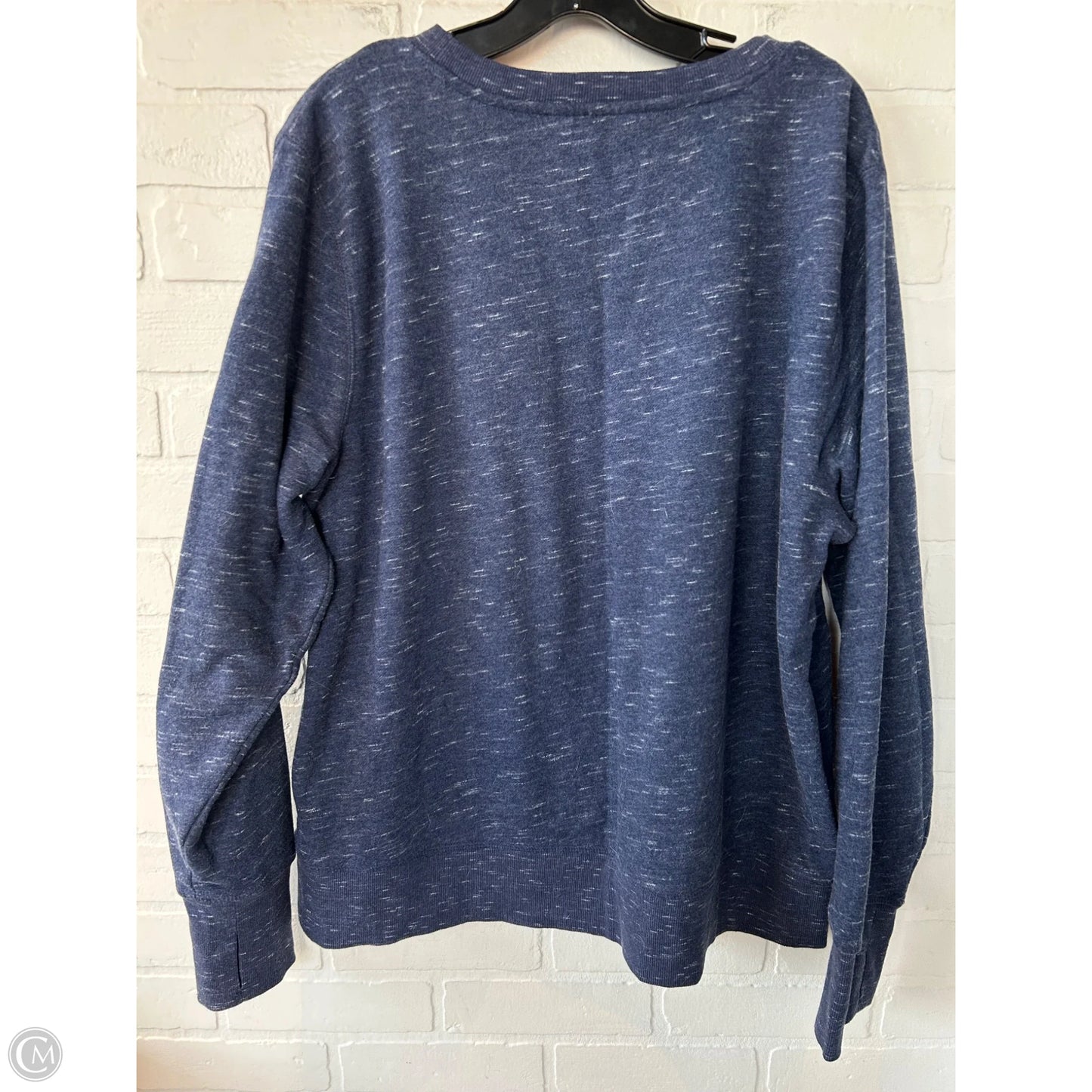 Athletic Sweatshirt Crewneck By Tek Gear In Blue, Size: Xxl