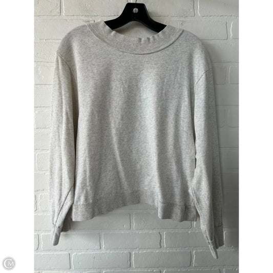 Top Long Sleeve By Pilcro In Grey, Size: M