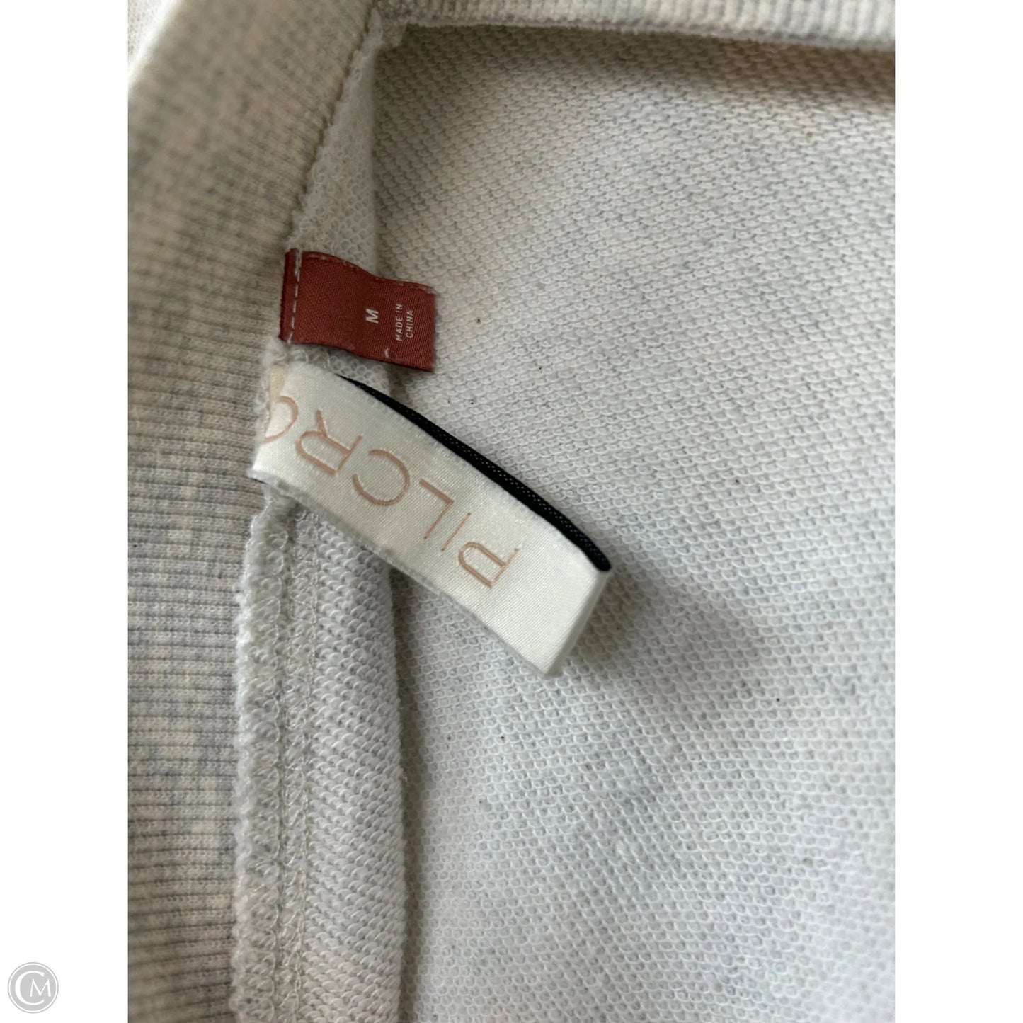 Top Long Sleeve By Pilcro In Grey, Size: M