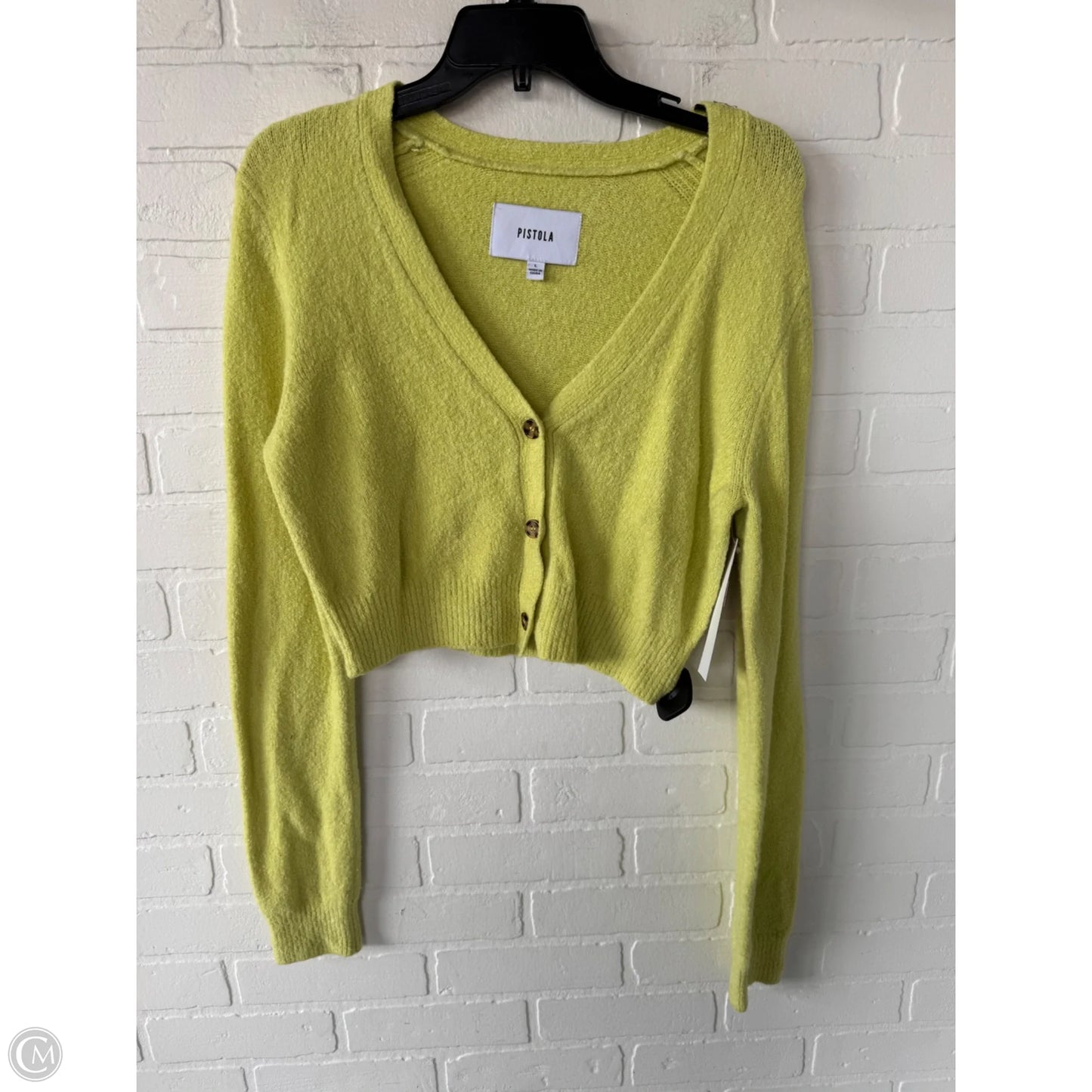 Sweater Cardigan By Pistola In Green, Size: L