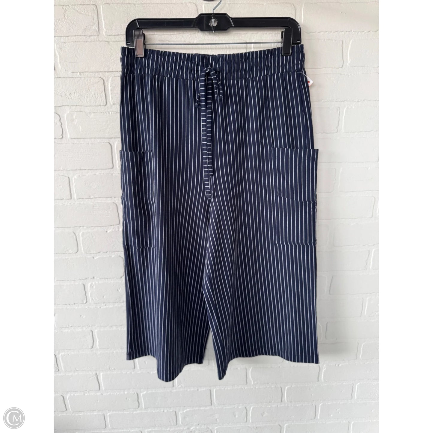 Pants Cropped By Sunday In Brooklyn In Blue & White, Size: 4