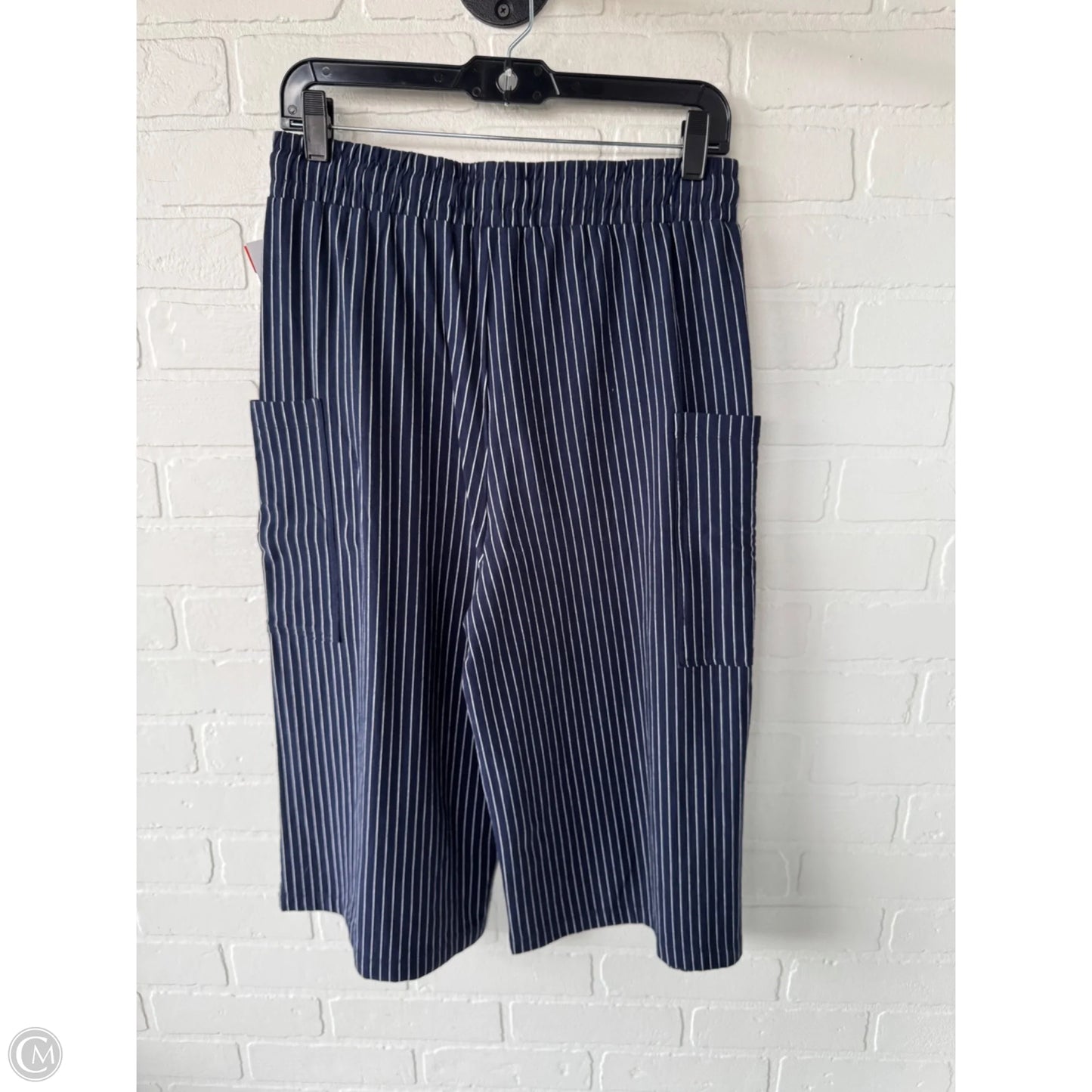 Pants Cropped By Sunday In Brooklyn In Blue & White, Size: 4