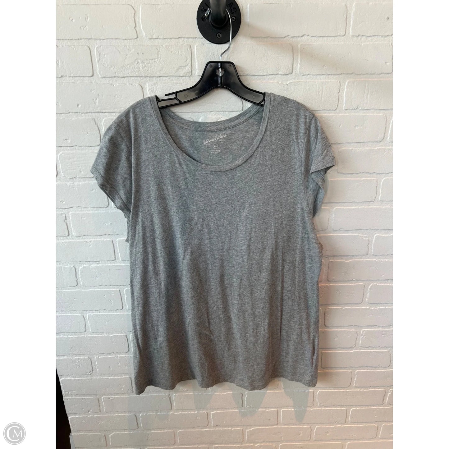 Top Short Sleeve Basic By Universal Thread In Brown, Size: Xxl