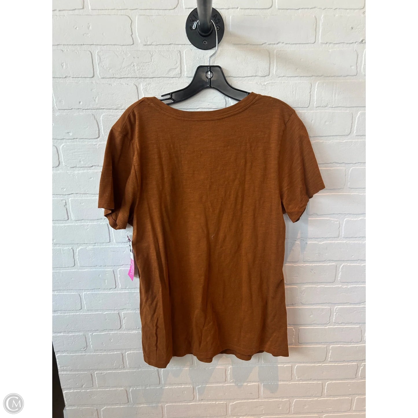 Top Short Sleeve Basic By Universal Thread In Brown, Size: Xxl
