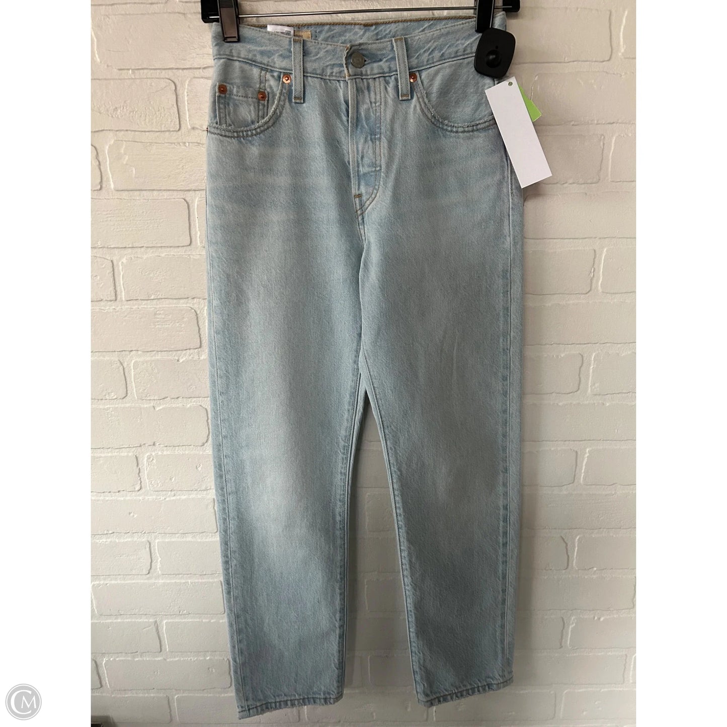 Jeans Straight By Levis In Blue Denim, Size: 0