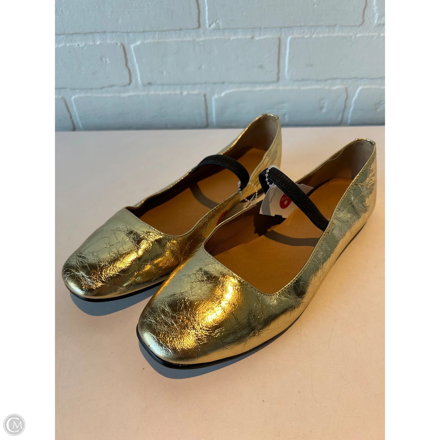 Shoes Flats By Madewell In Gold, Size: 7