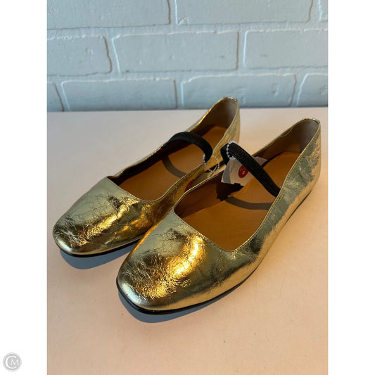 Shoes Flats By Madewell In Gold, Size: 7