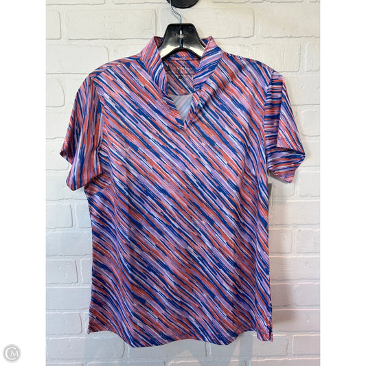 Athletic Top Short Sleeve By bermuda sands In Blue & Purple, Size: M