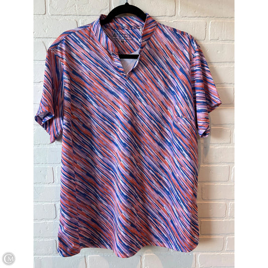 Athletic Top Short Sleeve By bermuda sands In Blue & Purple, Size: 2x