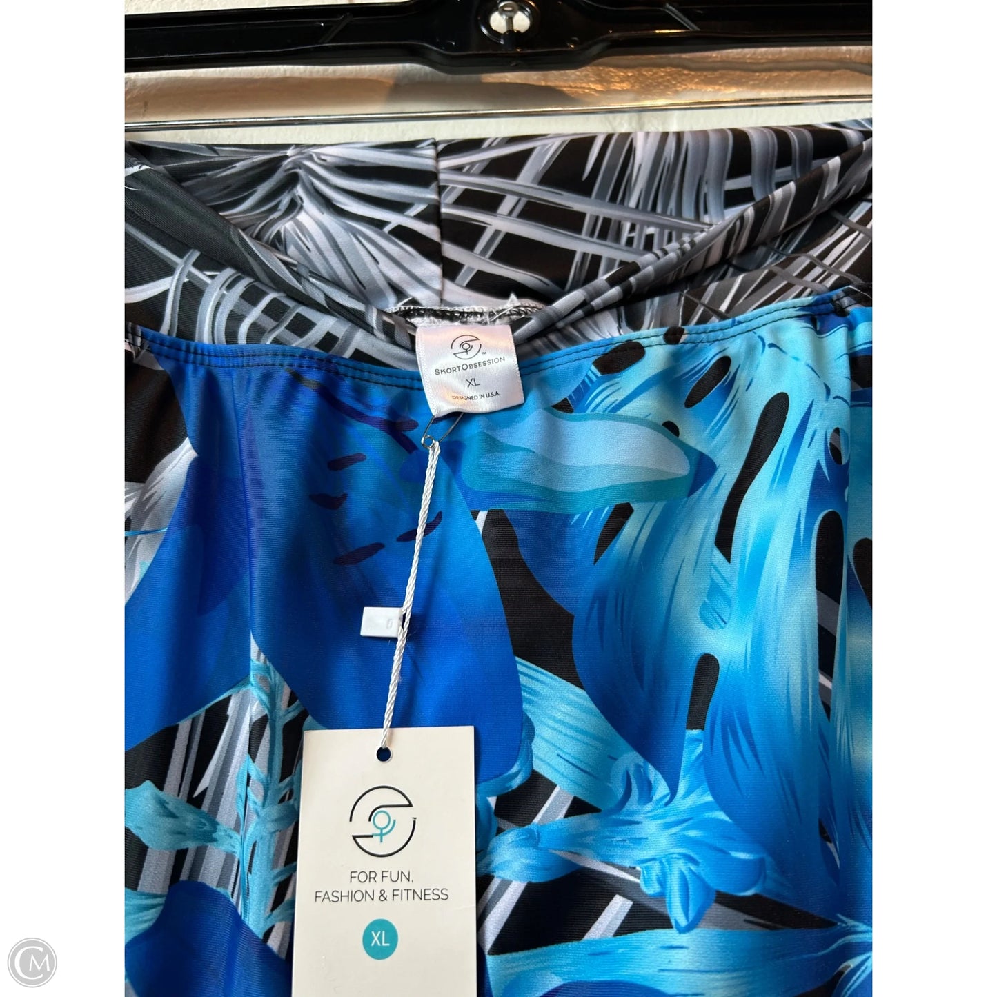 Athletic Skort By skort obsession In Black & Blue, Size: 16