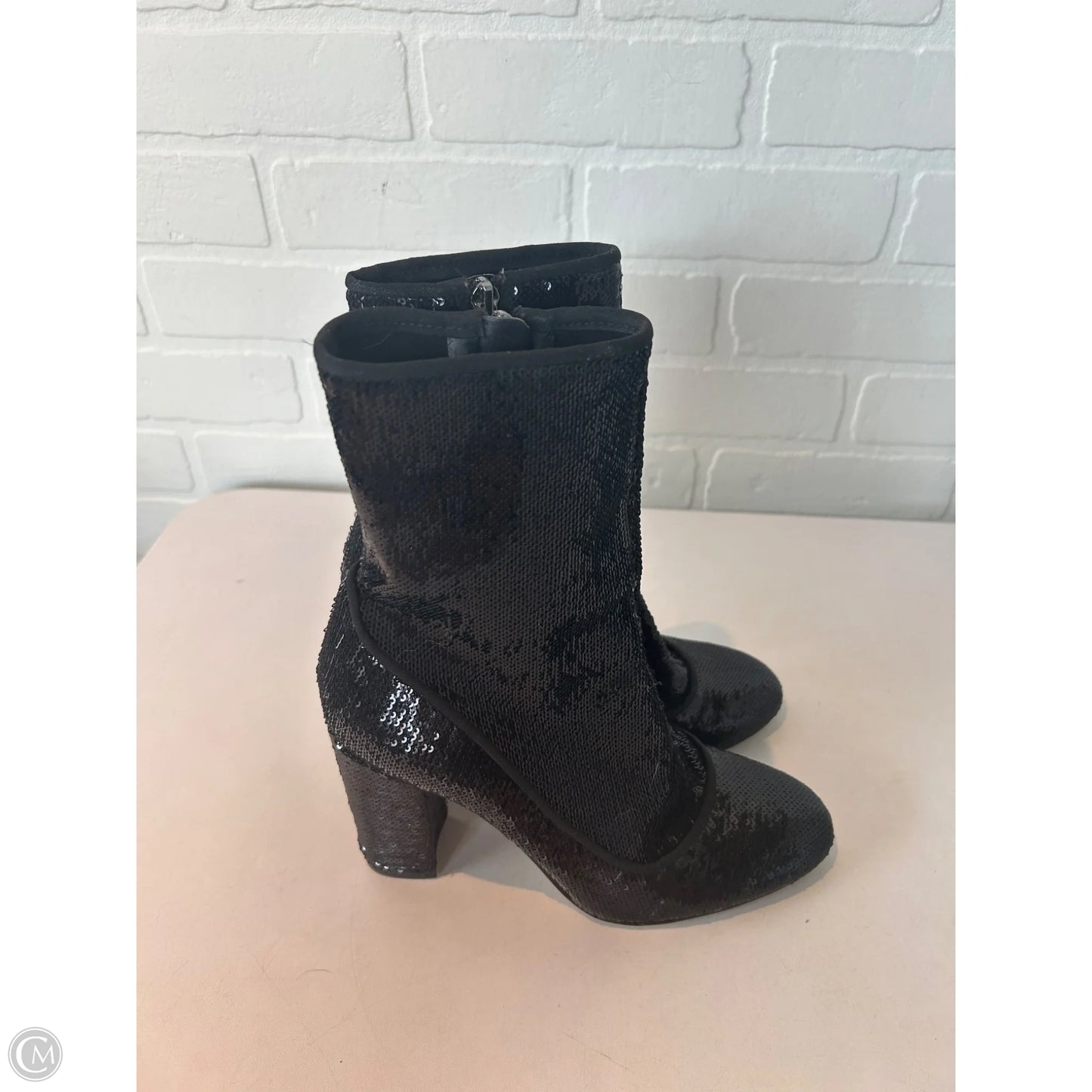 Boots Mid-calf Heels By Sam Edelman In Black, Size: 7.5