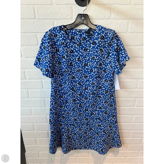Dress Casual Short By Ann Taylor In Blue & White, Size: Xs