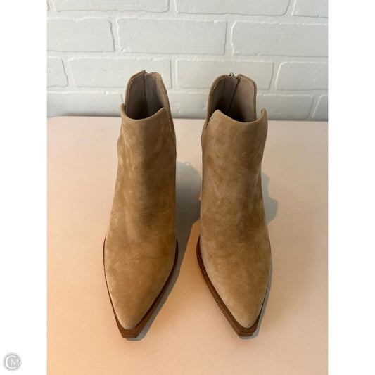Boots Ankle Heels By Vince Camuto In Tan, Size: 7
