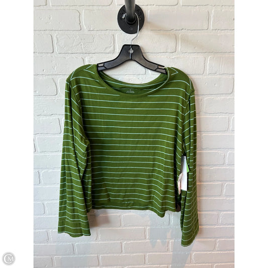 Top Long Sleeve By Anthropologie In Green, Size: M