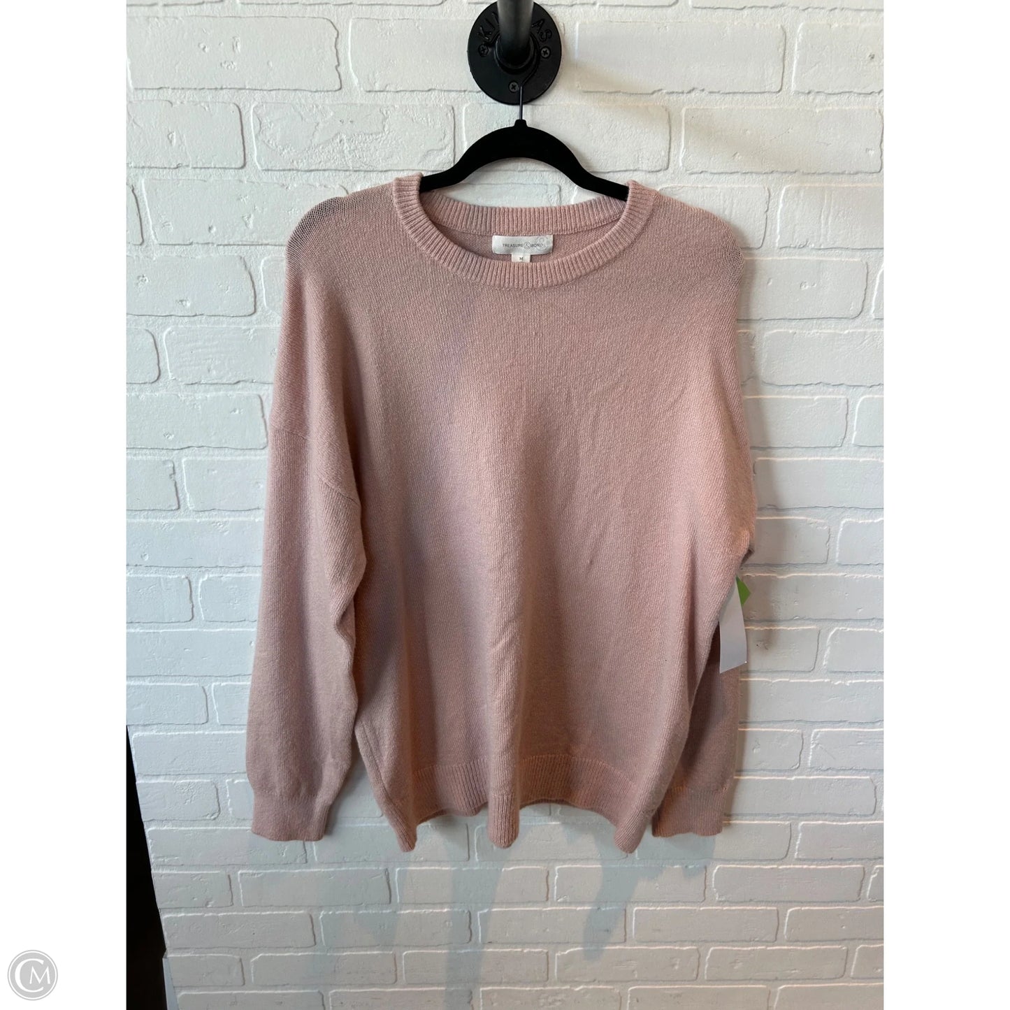 Sweater By Treasure And Bond In Pink, Size: M