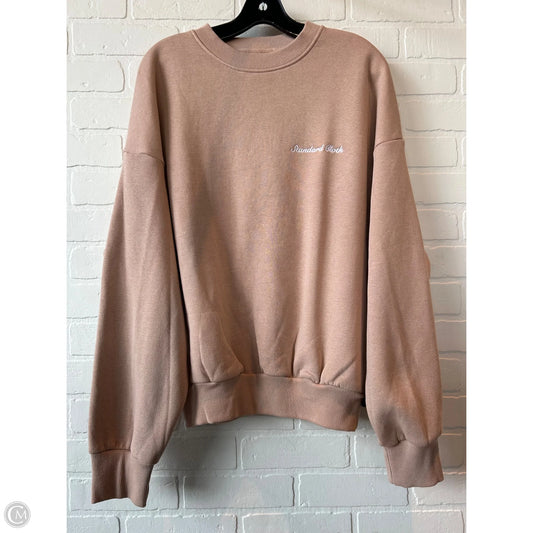 Sweatshirt Crewneck By  standard cloth in Tan, Size: S