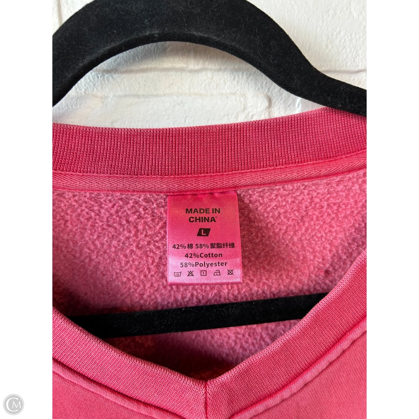 Sweatshirt Crewneck By Clothes Mentor In Red, Size: L