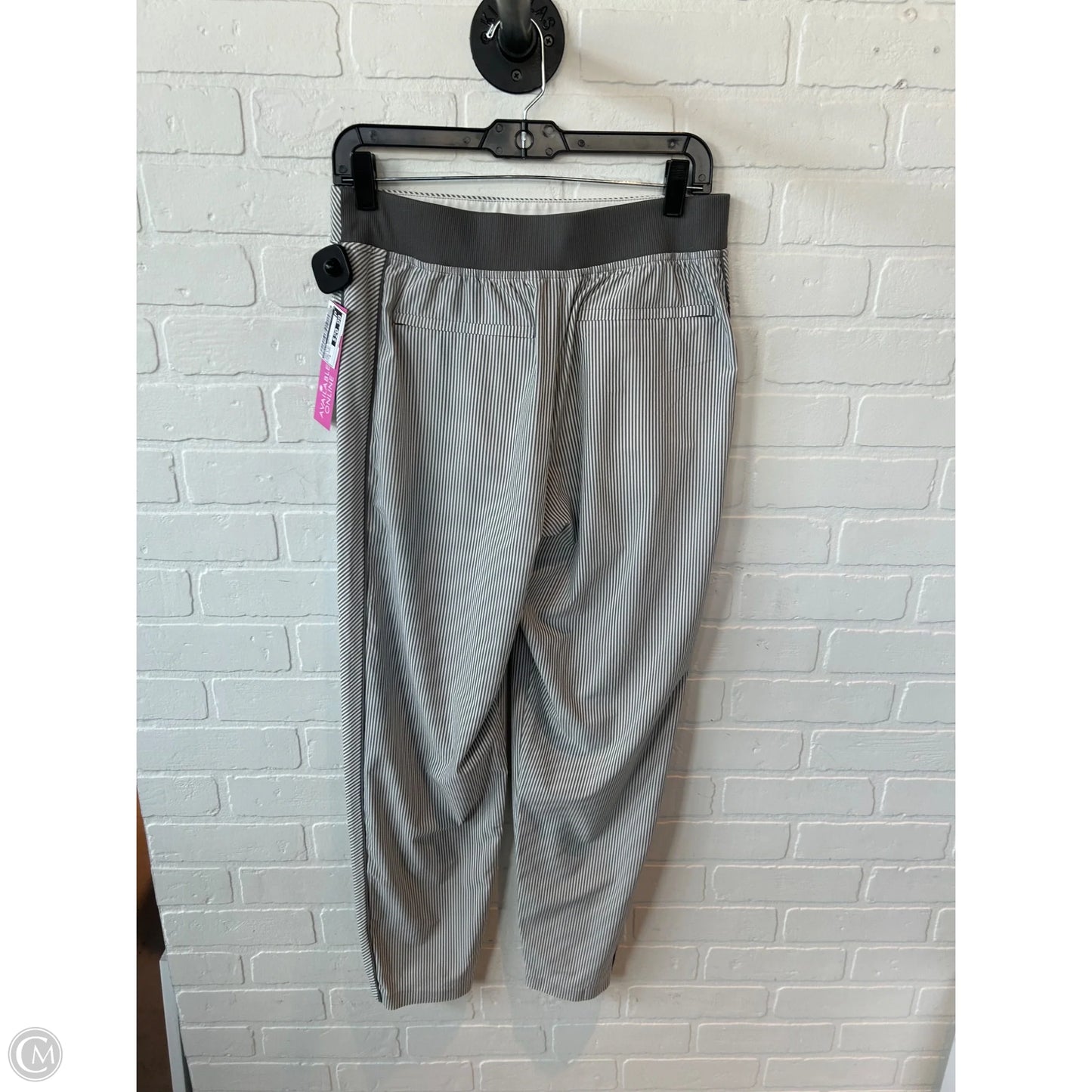 Athletic Pants By Athleta In Grey & White, Size: 8