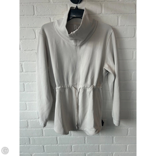 Athletic Jacket By Lululemon In Cream, Size: S