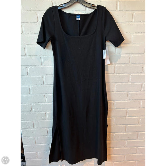 Dress Casual Midi By Old Navy In Black, Size: Mp