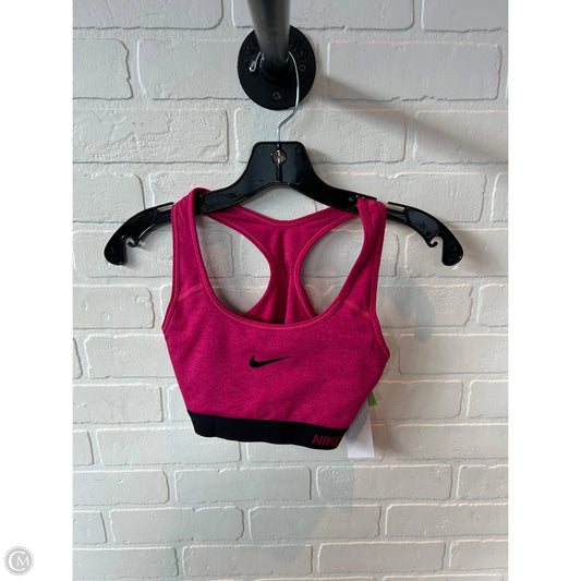 Athletic Bra By Nike Apparel In Pink, Size: S