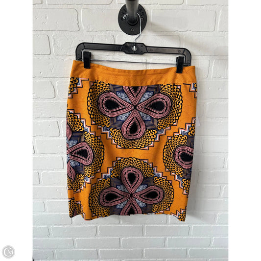 Skirt Mini & Short By Maeve In Black & Orange, Size: 10