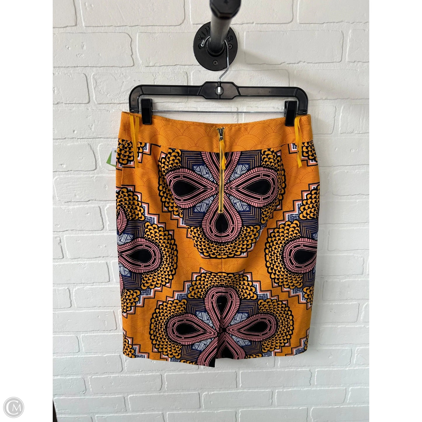Skirt Mini & Short By Maeve In Black & Orange, Size: 10