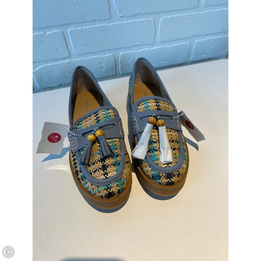 Shoes Flats By Donald Pliner In Blue & Cream, Size: 5.5