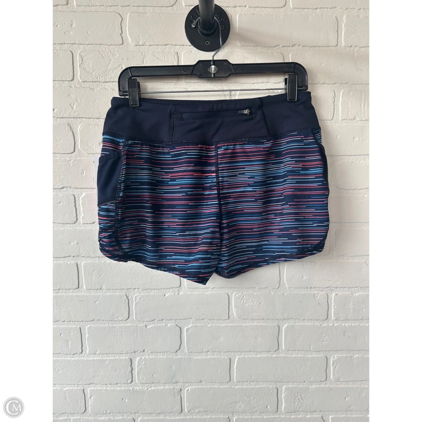 Athletic Shorts By Athleta In Blue & Pink, Size: 4