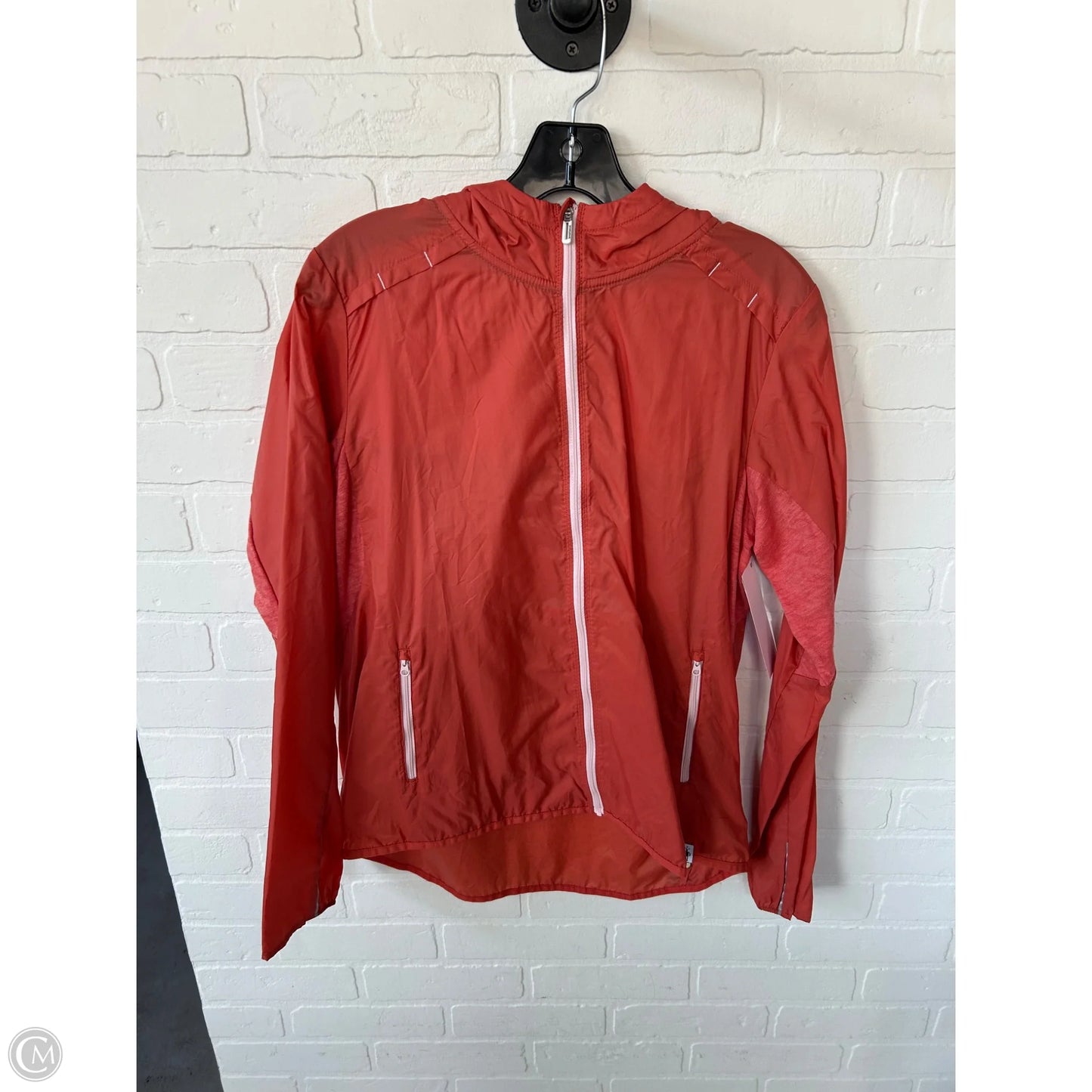 Jacket Windbreaker By Smartwool In Orange, Size: S
