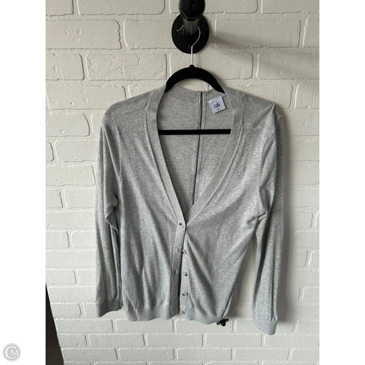 Sweater Cardigan By Cabi In Grey, Size: M