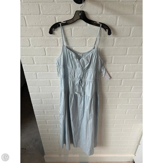 Dress Casual Midi By Cmc In Blue, Size: Xl