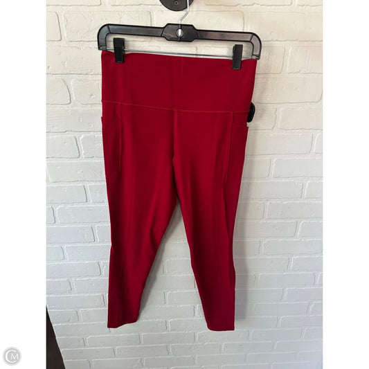 Athletic Leggings By Athleta In Red, Size: 8