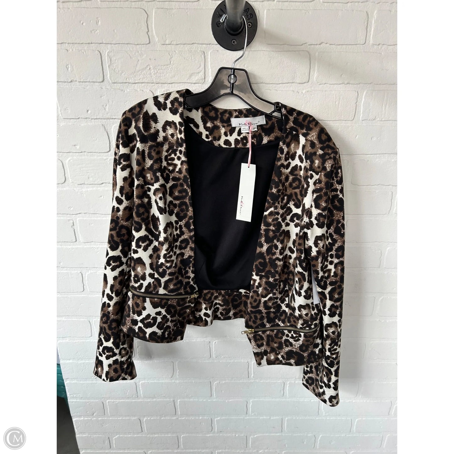 Blazer By Cmc In Animal Print, Size: L