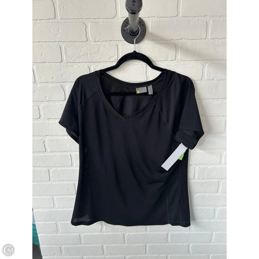 Athletic Top Short Sleeve By Zella In Black, Size: Xl