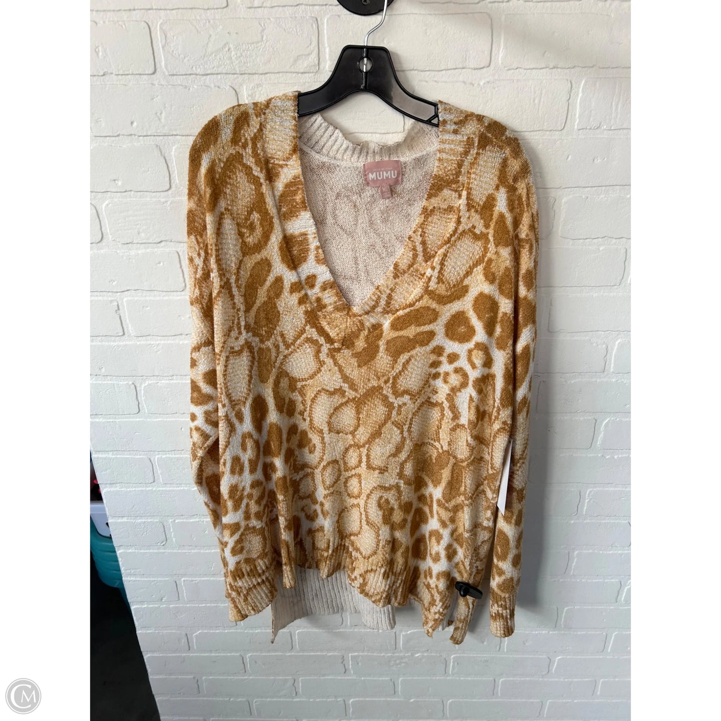 Sweater By Show Me Your Mumu In Tan & Yellow, Size: Xl