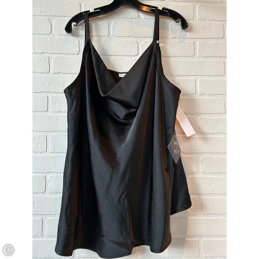 Top Cami By Ava & Viv In Black, Size: 2x